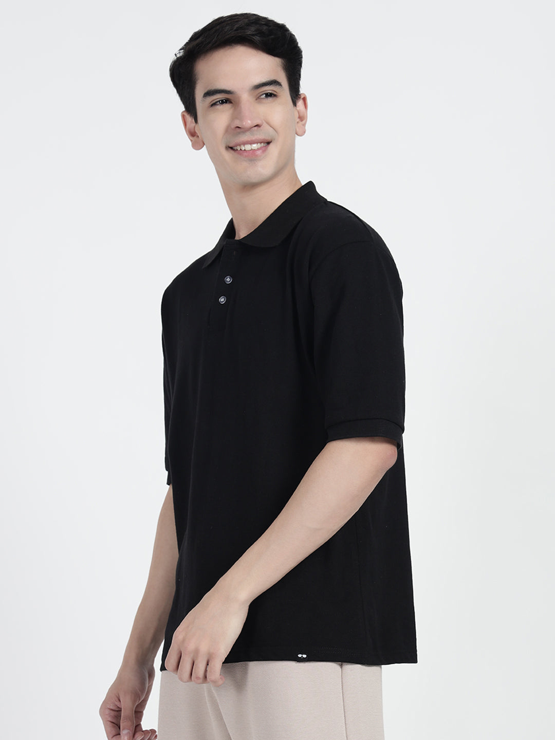 Black Oversized Polo