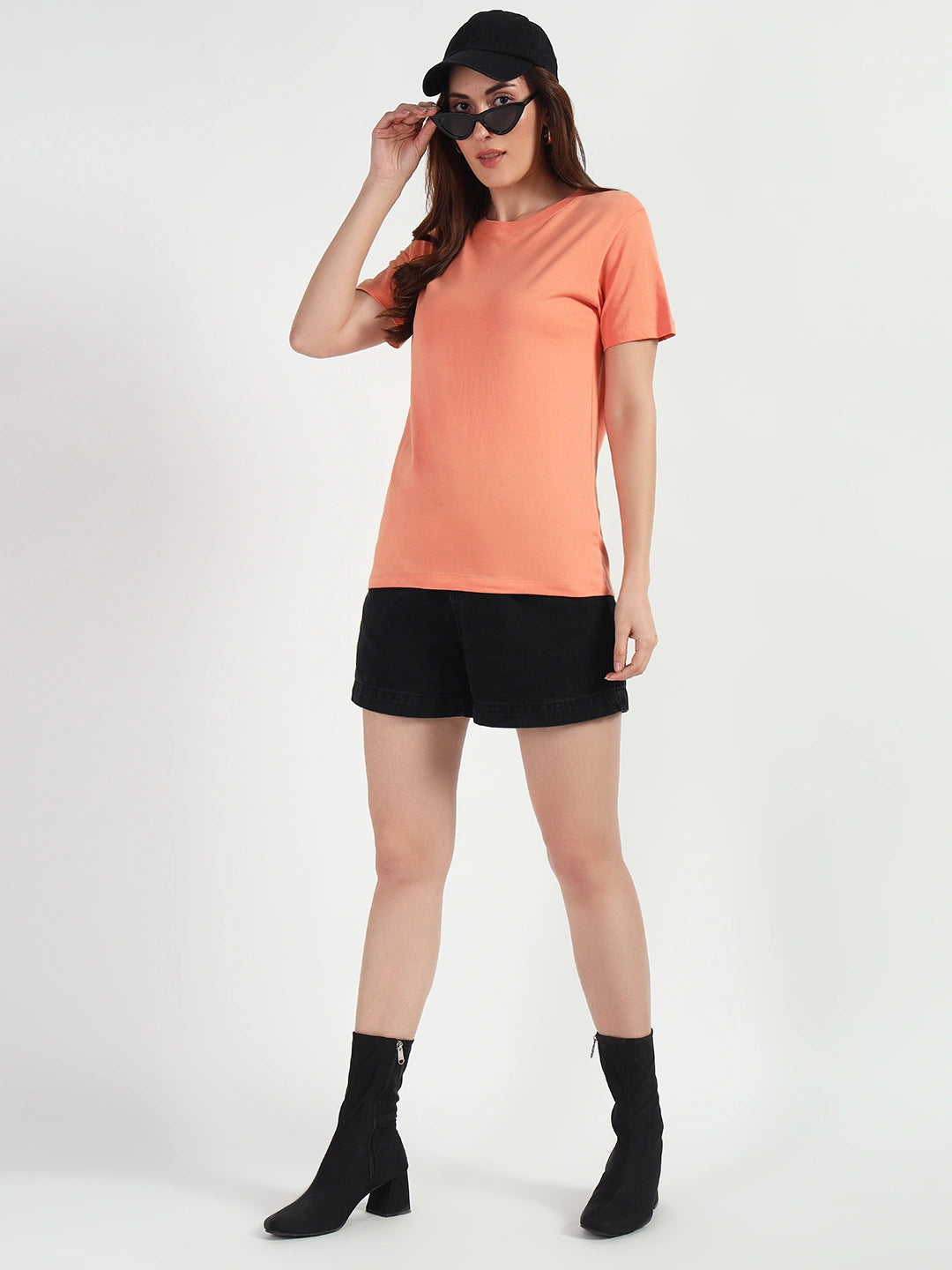 Sunset Women Plain T-shirt