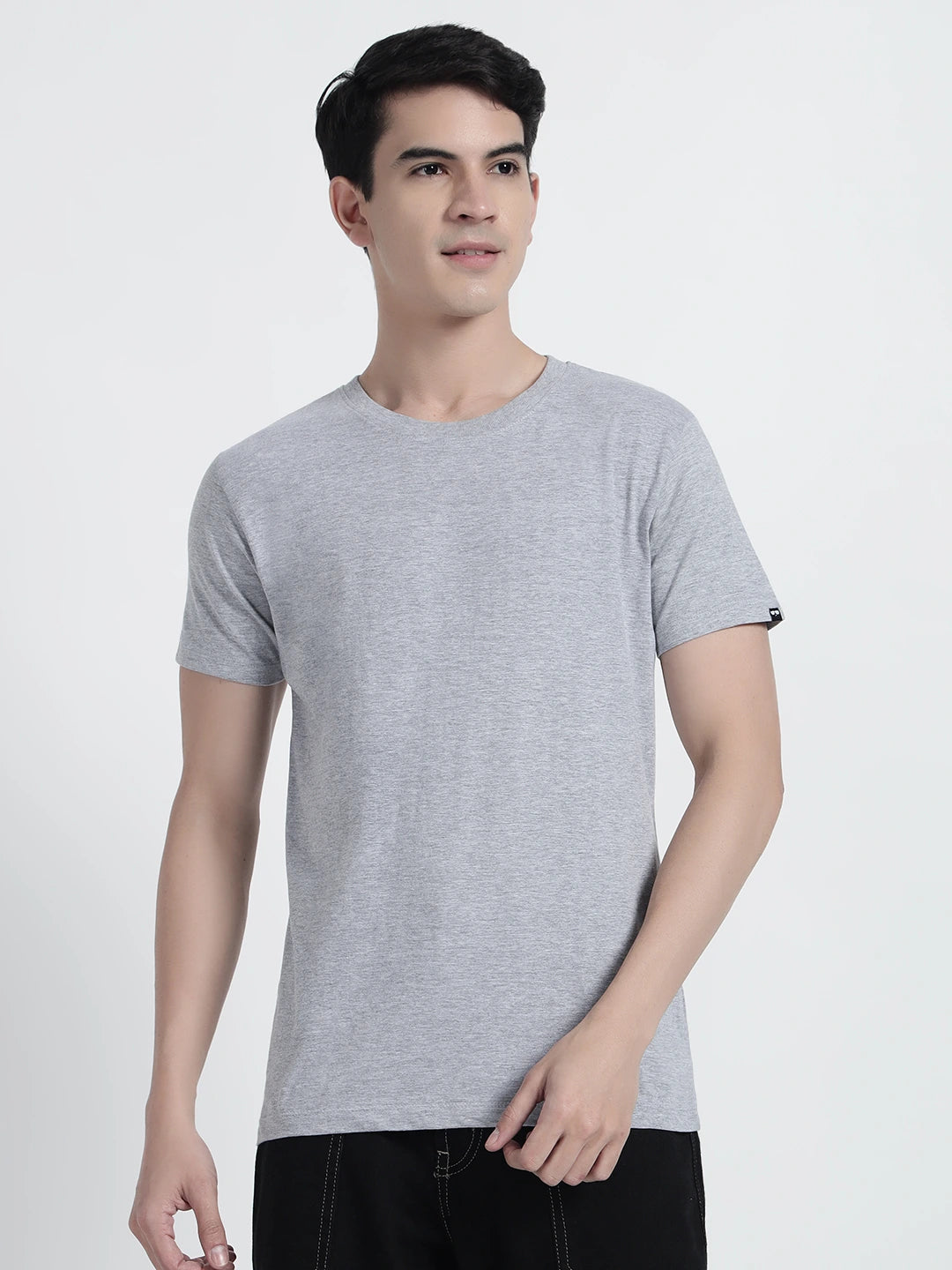 Grey HTR Plain T-shirt