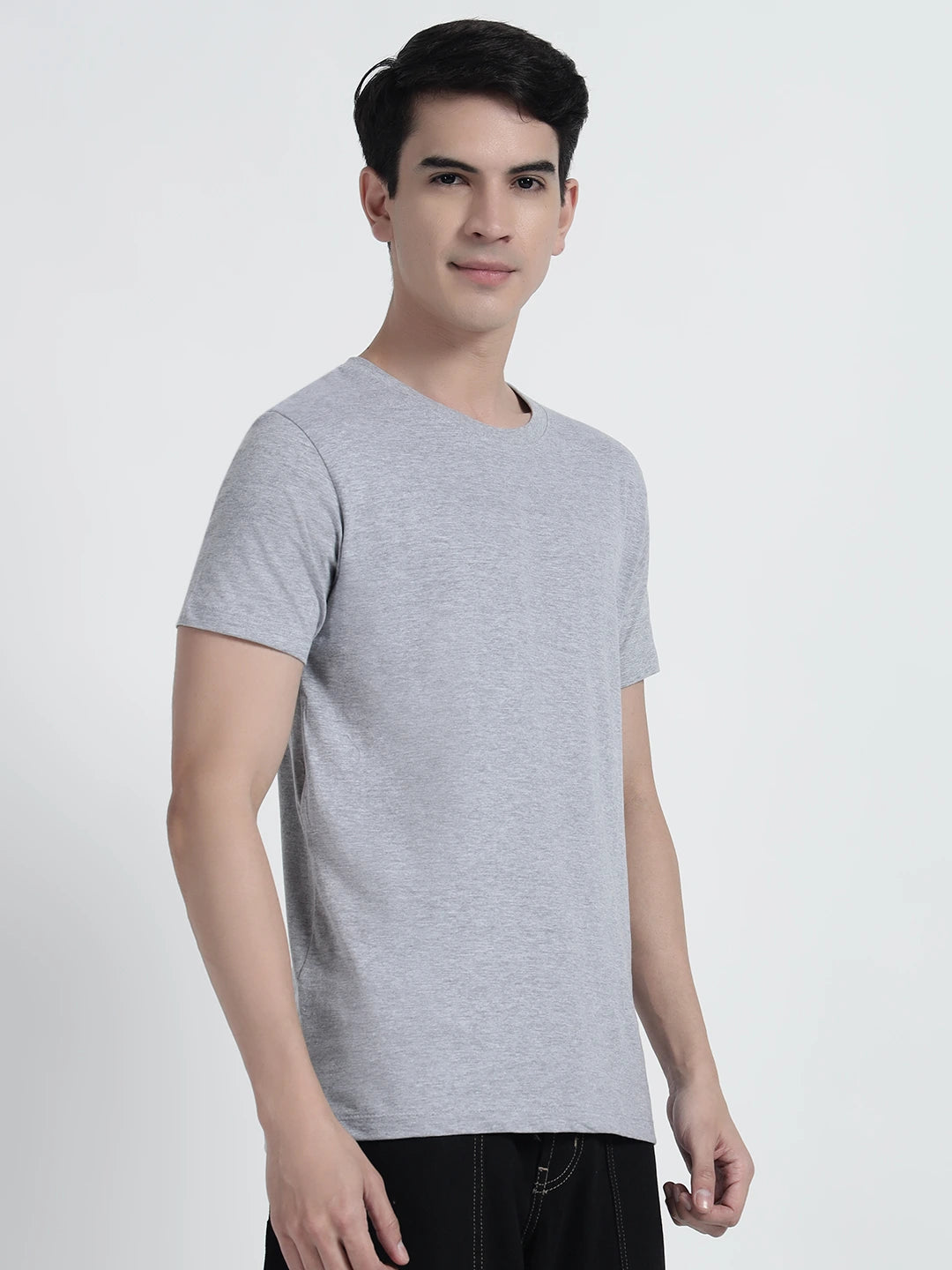 Grey HTR Plain T-shirt