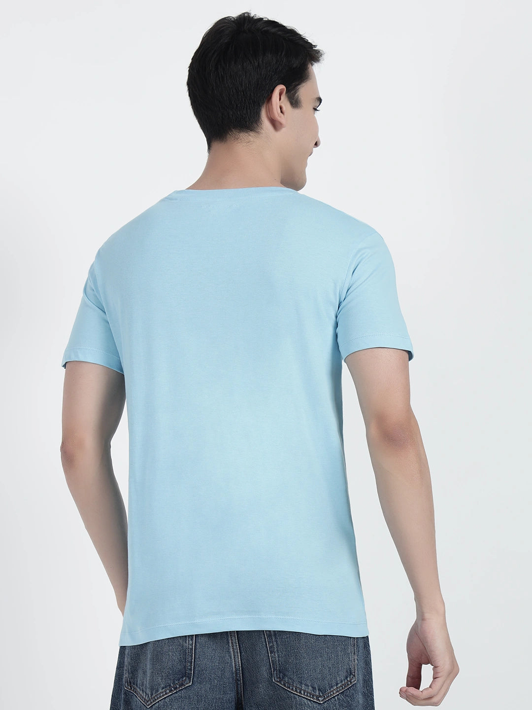 Sky Blue Plain T-shirt