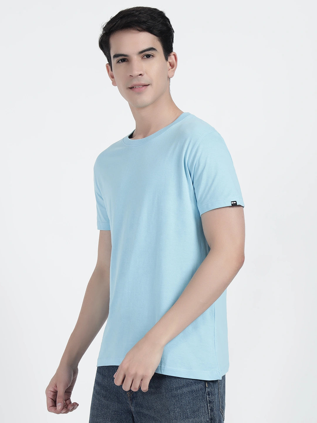 Sky Blue Plain T-shirt