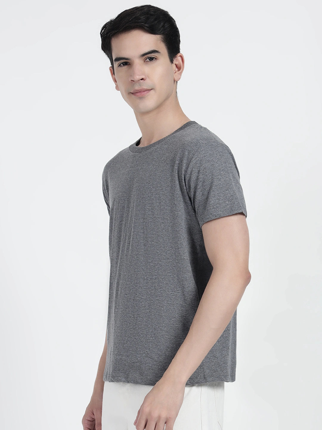 Dark Grey HTR Plain T-shirt