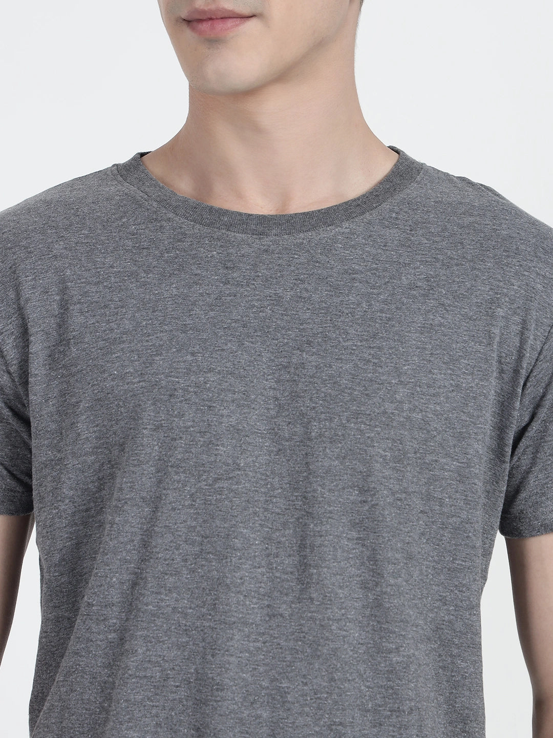 Dark Grey HTR Plain T-shirt