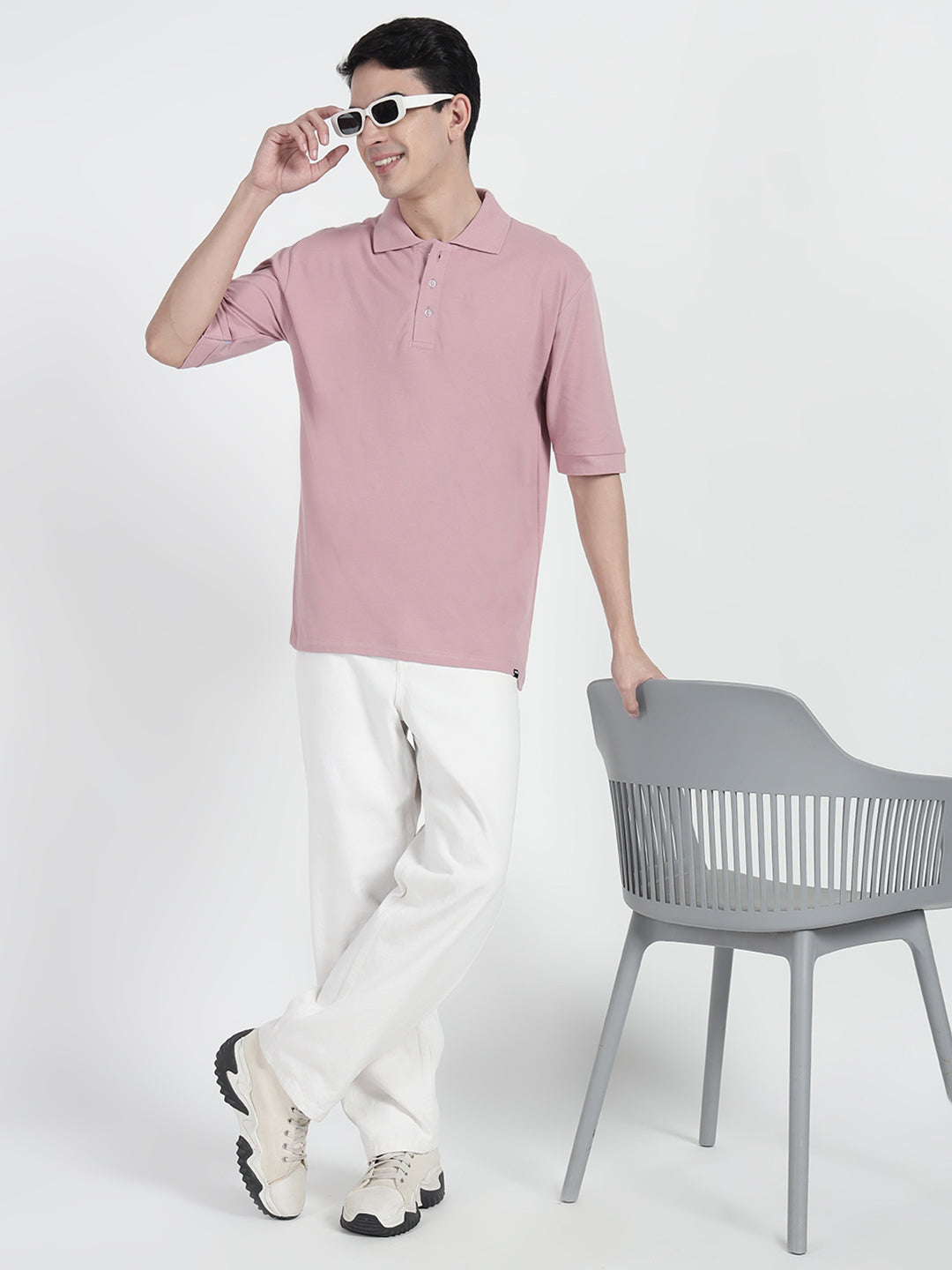 Mauve Oversized Polo