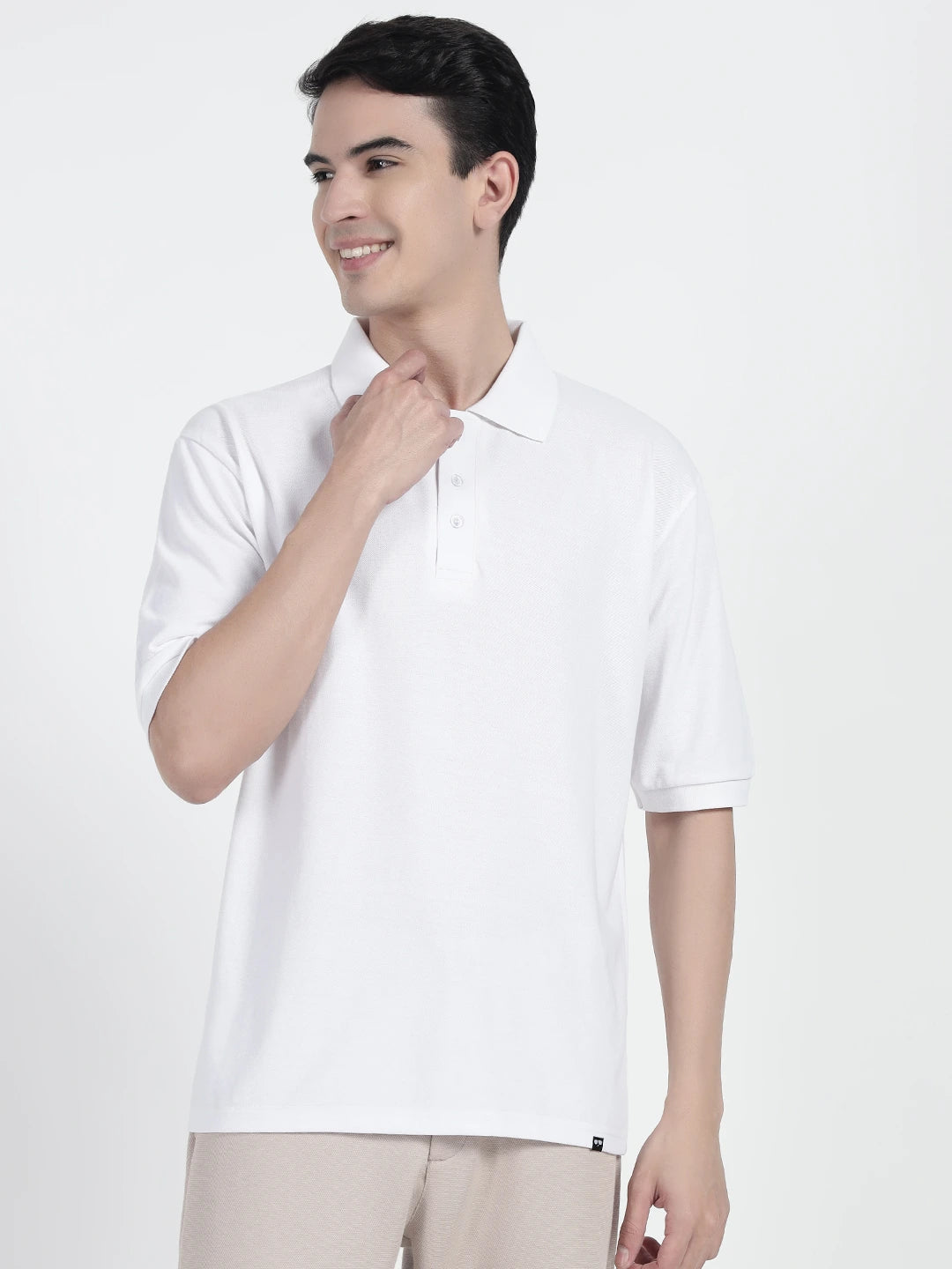 White Oversized Polo