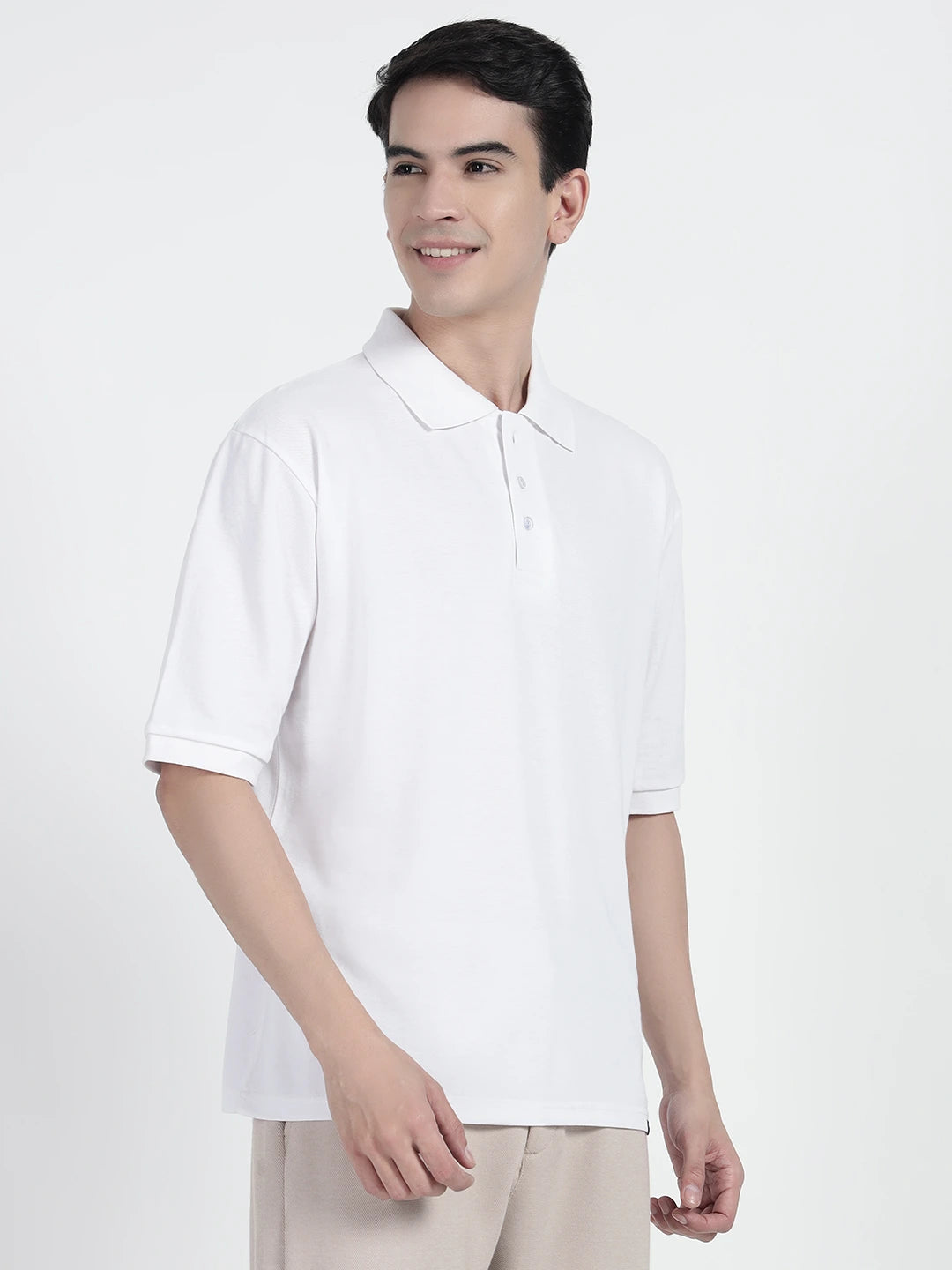 White Oversized Polo