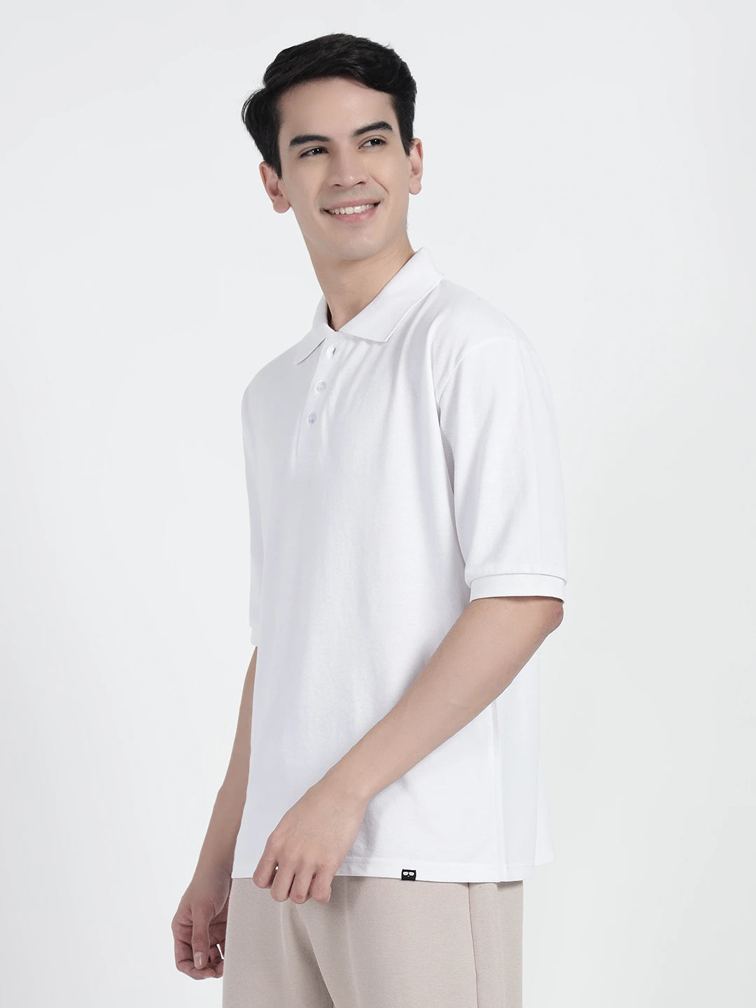 White Oversized Polo