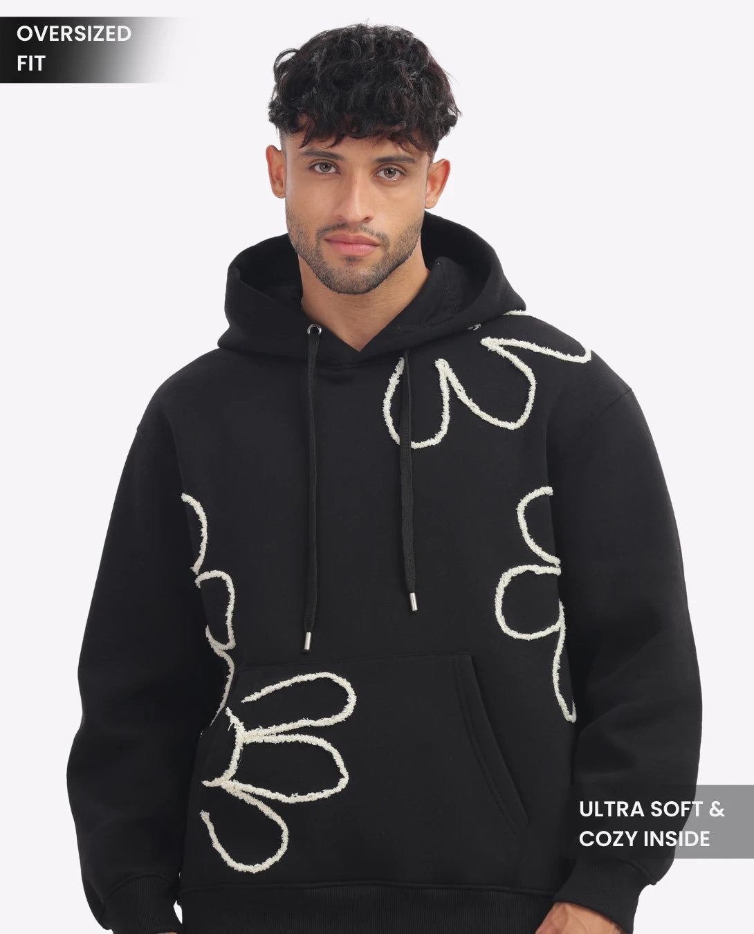 Appliqués Oversized Unisex Hoodies
