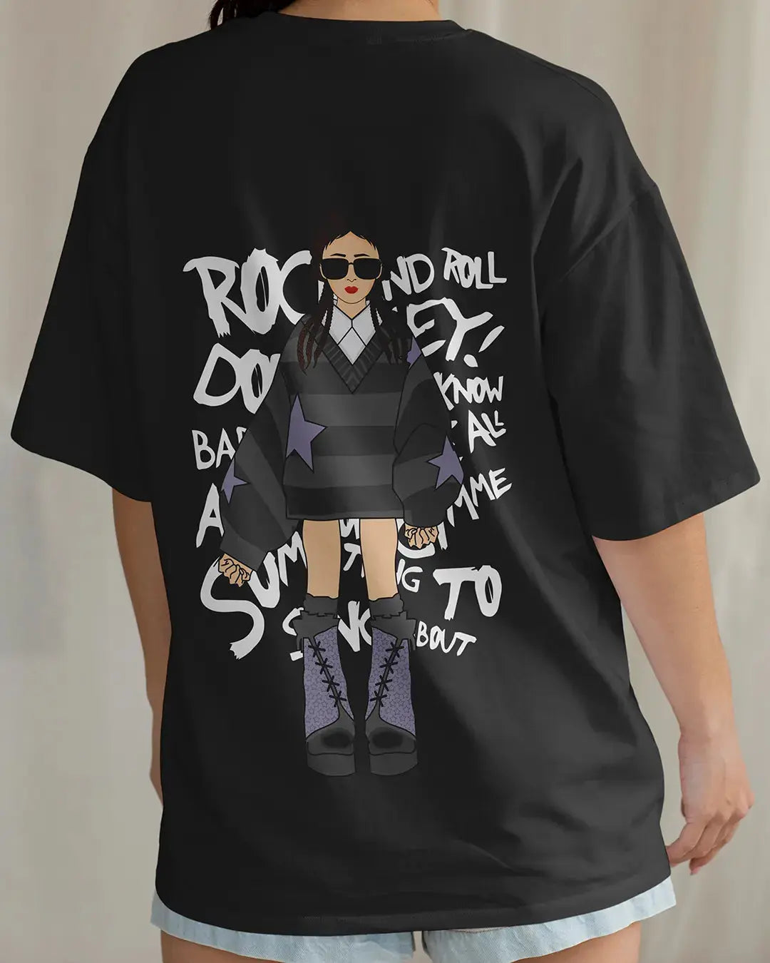 Rock And Roll Oversized T-shirt cartoonpantii