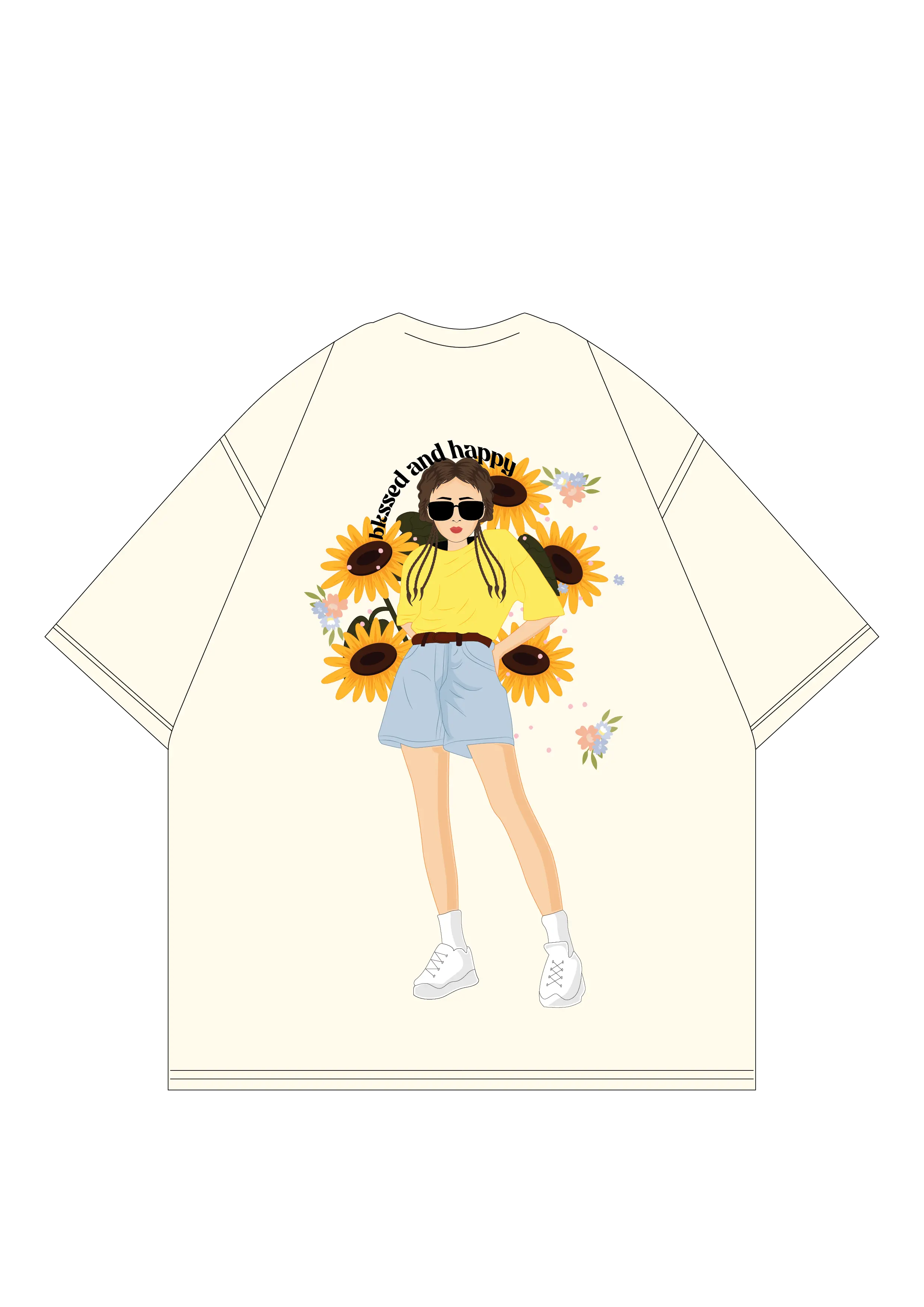 CP Original Sunflower Women Oversized T-shirt cartoonpantii