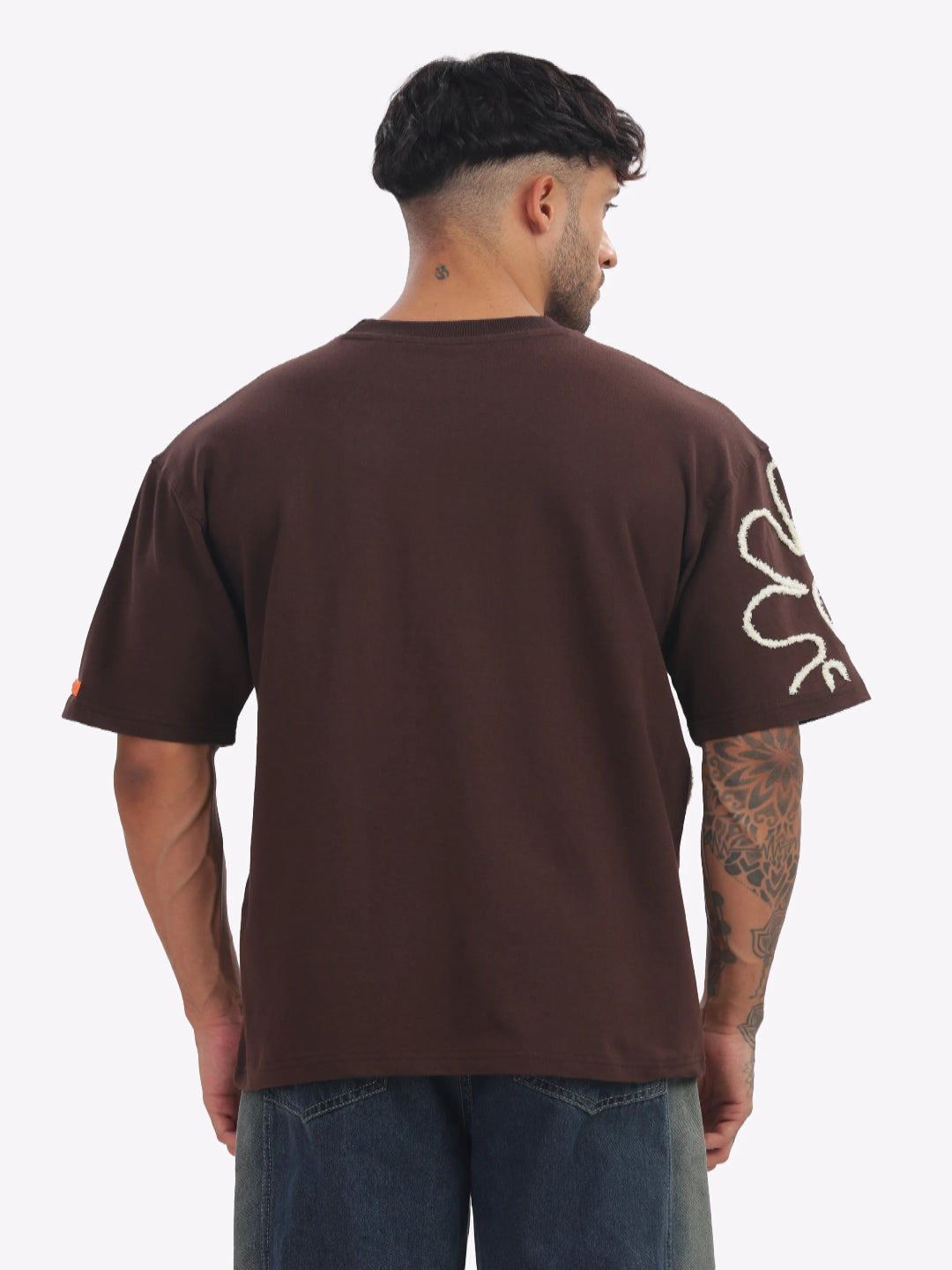 embroidery appliqués Oversized T-shirt