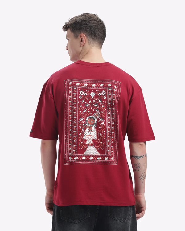 Madhubani Men Oversized T-shirt