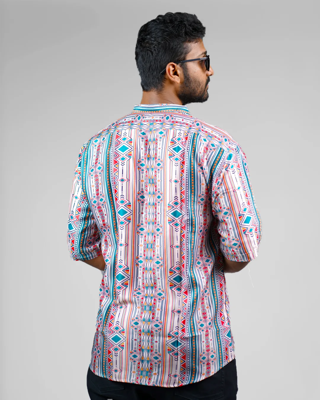 Tribal Men Oversized Shirt cartoonpantii