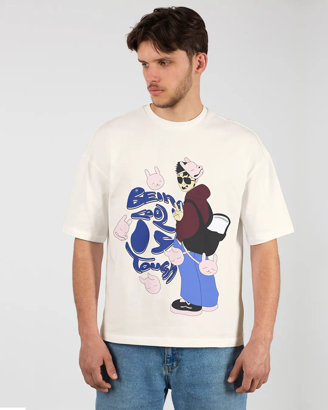 Being Cool Men Oversized  T-shirt cartoonpantii