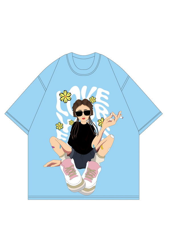 Love Your Flaws Women Oversized T-shirt