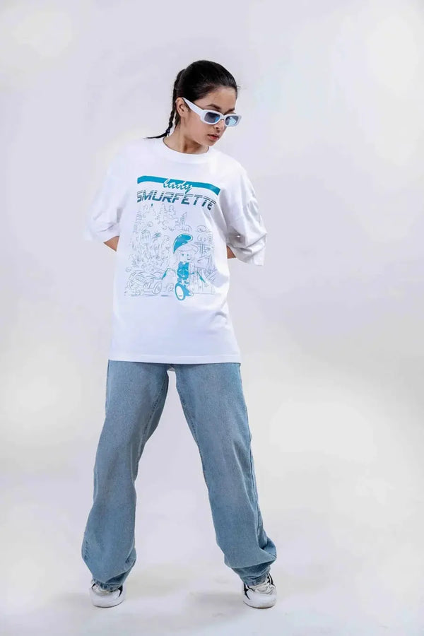Lady Smurf Women Oversized T-shirt