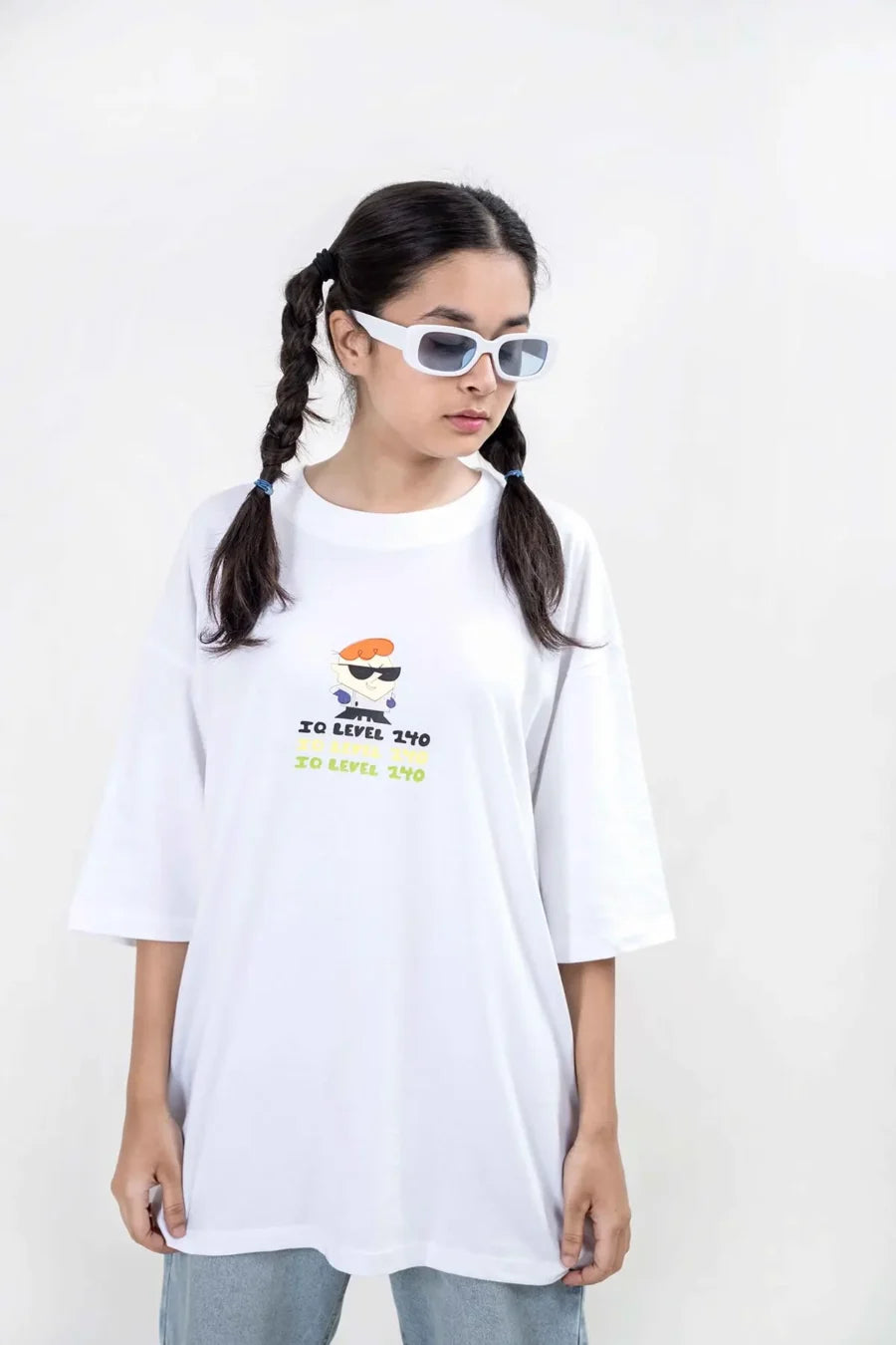 IQ Level 140 Women Oversized T-shirt cartoonpantii