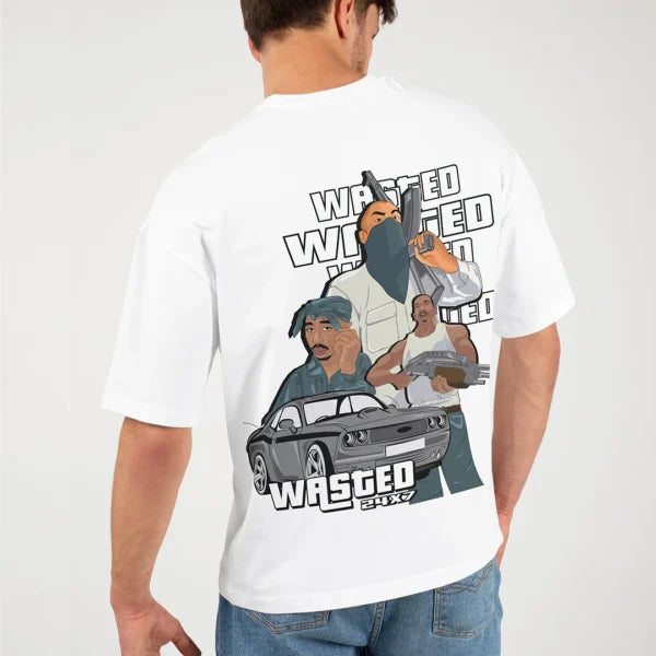 Wasted 24*7 Oversized T-shirt cartoonpantii