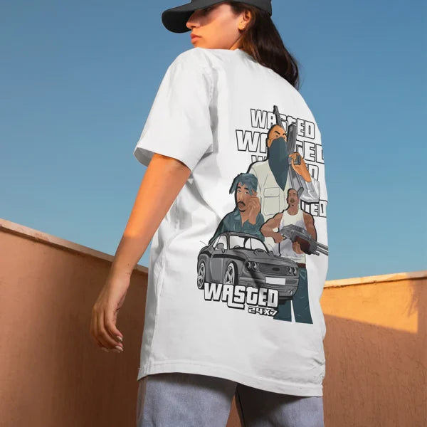 Wasted 24*7 Oversized T-shirt cartoonpantii