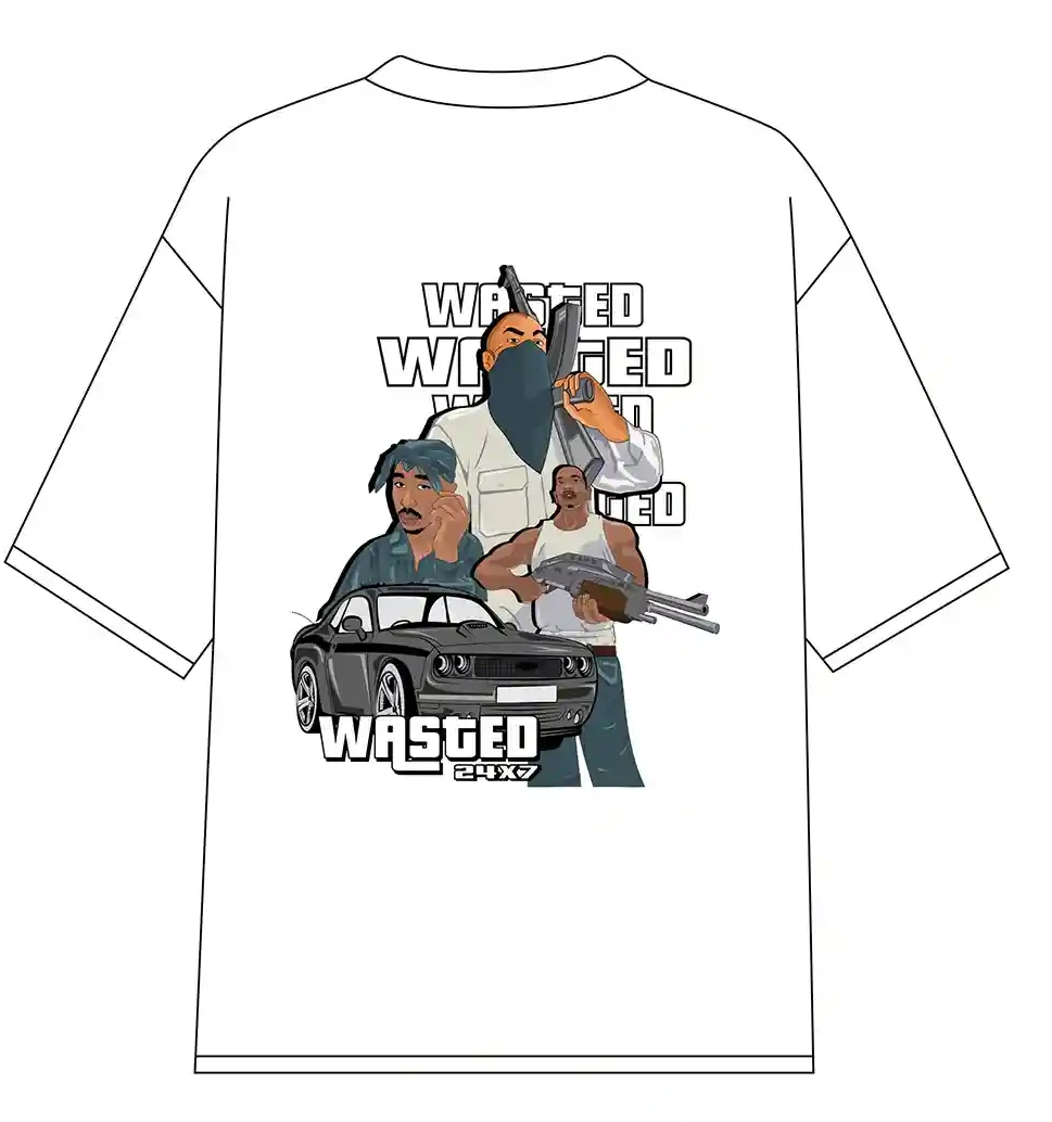 Wasted 24*7 Oversized T-shirt cartoonpantii