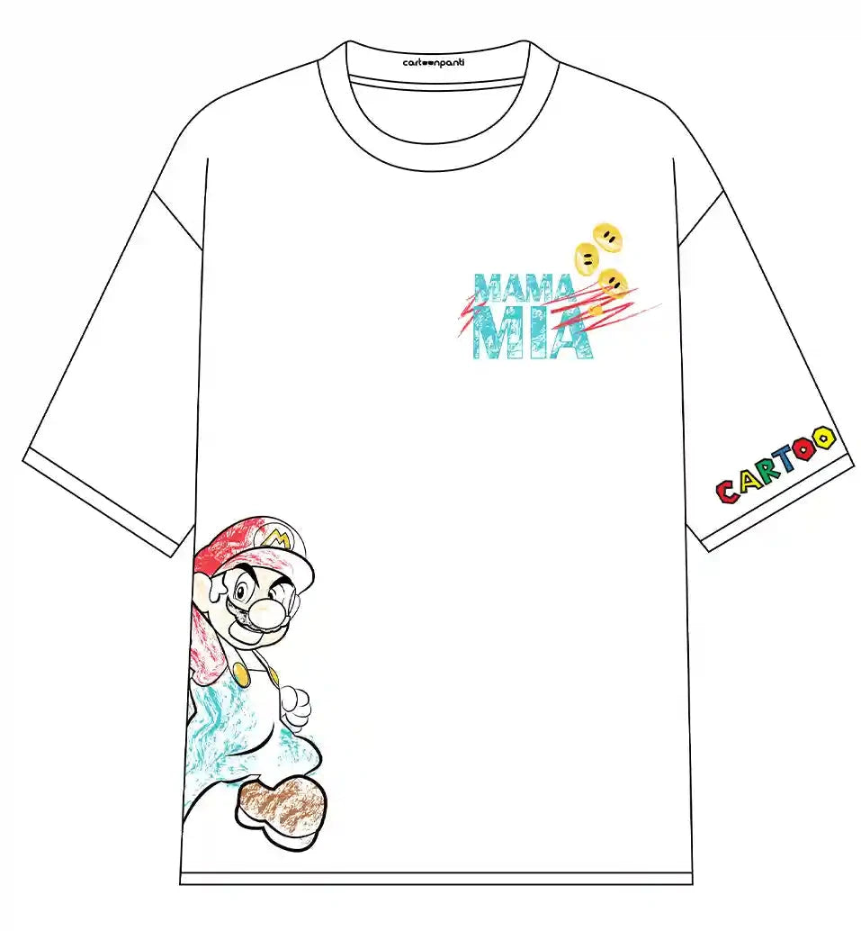 Mario Women Oversized T-shirt cartoonpantii