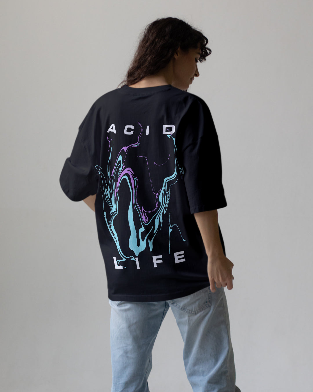 Acid Life Women  Oversized  T-shirt cartoonpantii