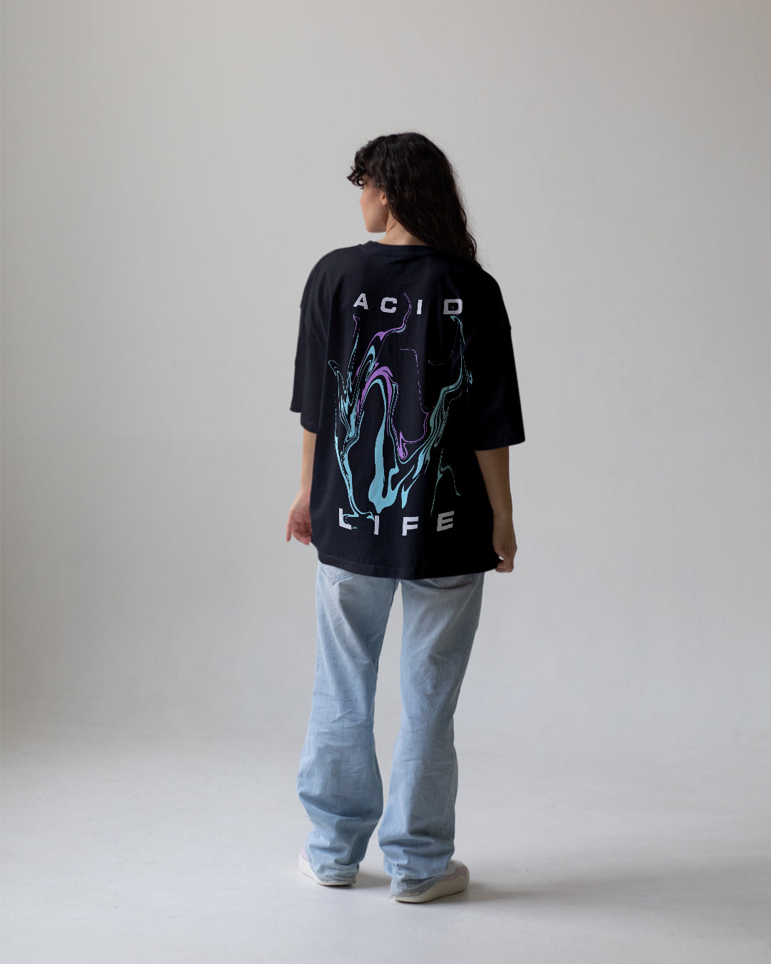 Acid Life Women  Oversized  T-shirt cartoonpantii