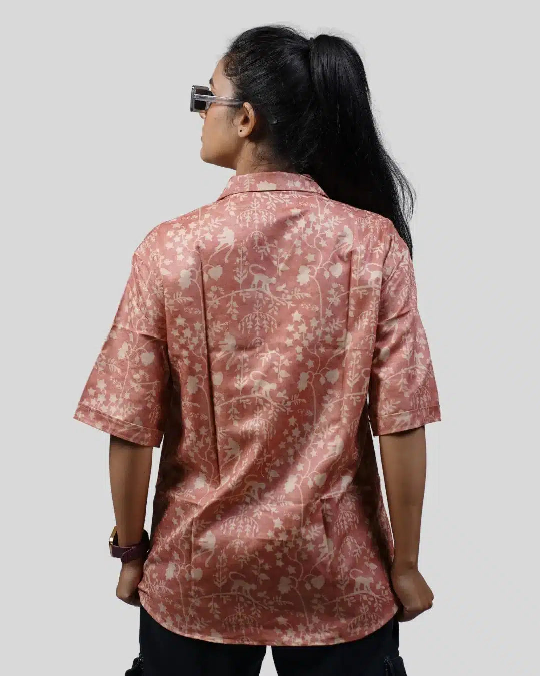 Tribal Women Oversized Shirt cartoonpantii