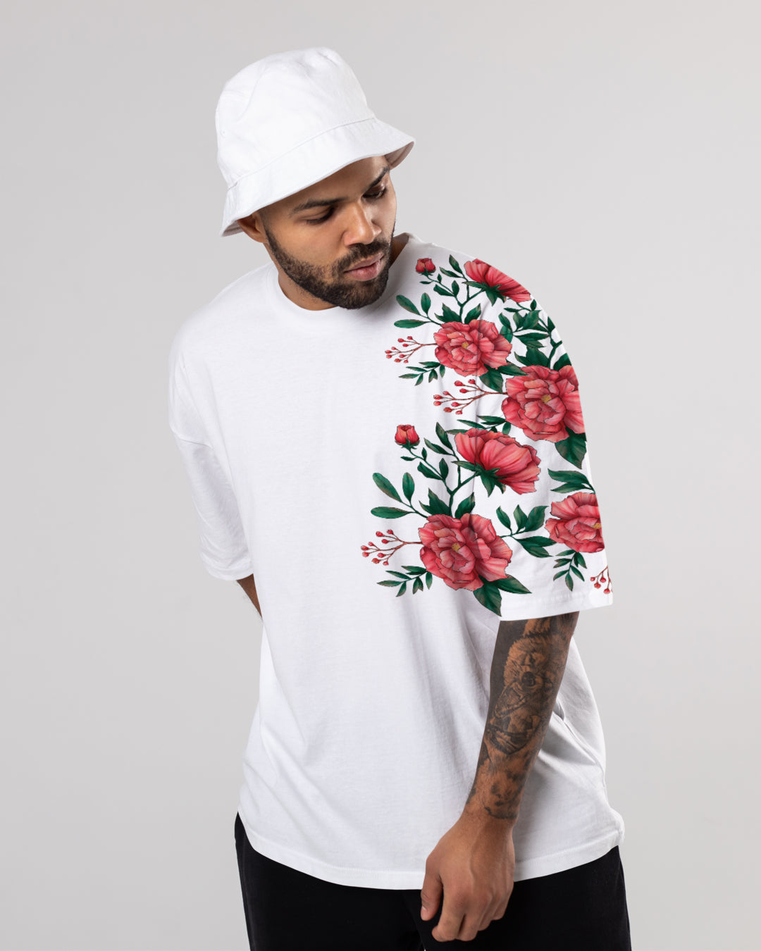 Flower Men Oversized T-shirt cartoonpantii