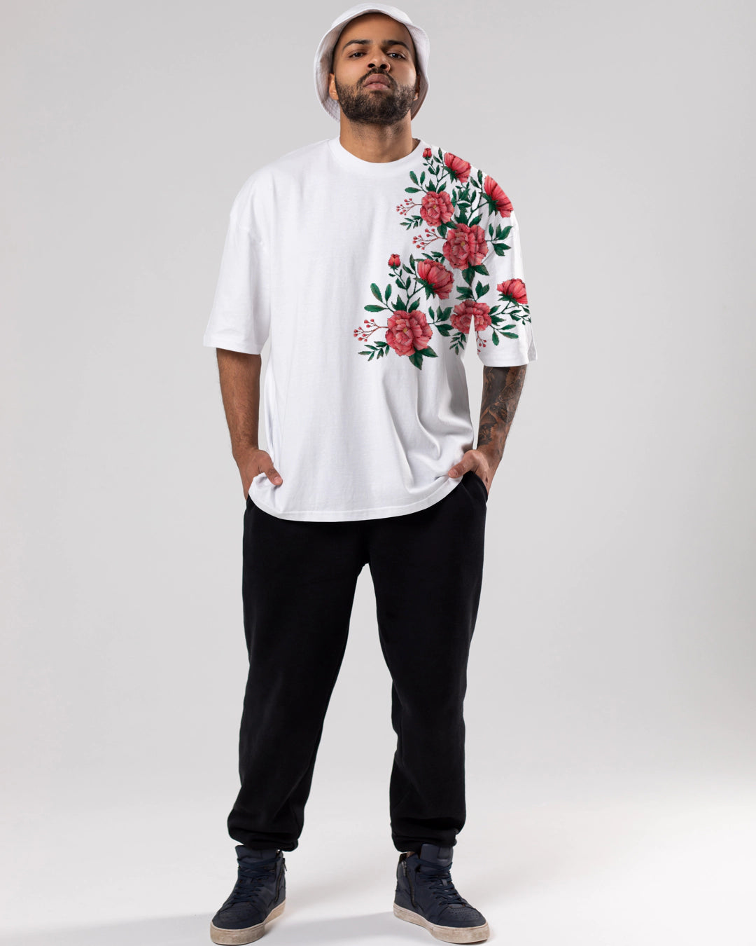 Flower Men Oversized T-shirt cartoonpantii