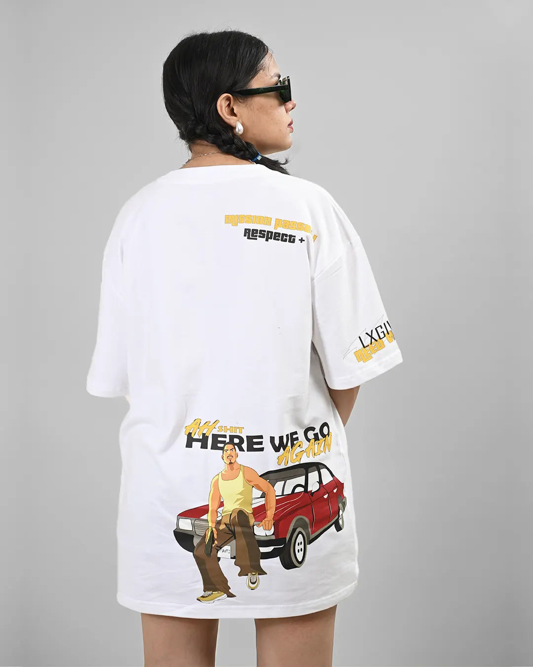 Mission Passed Women Oversized T-shirt cartoonpantii