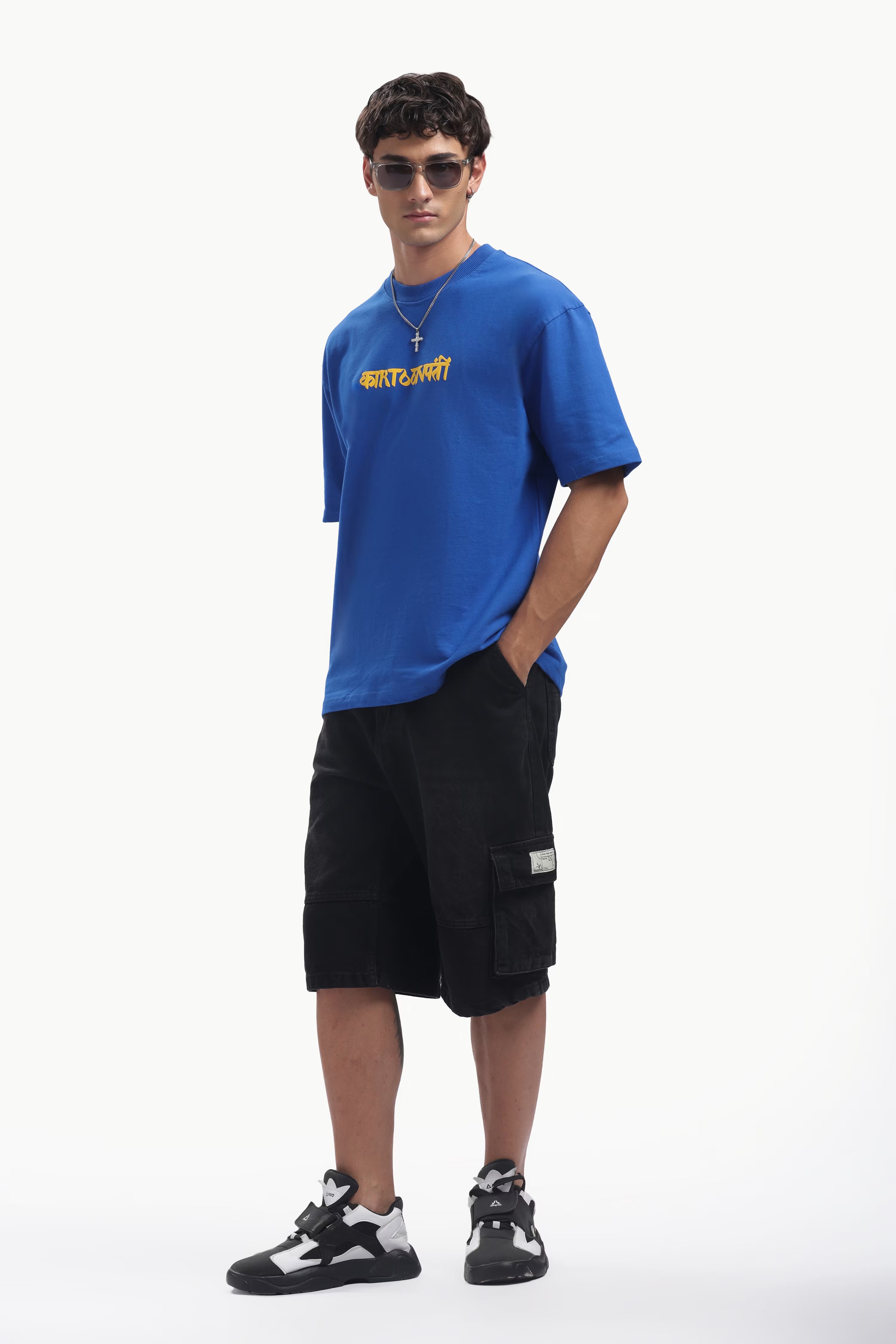 Sunflower Royal blue oversized t-shirt