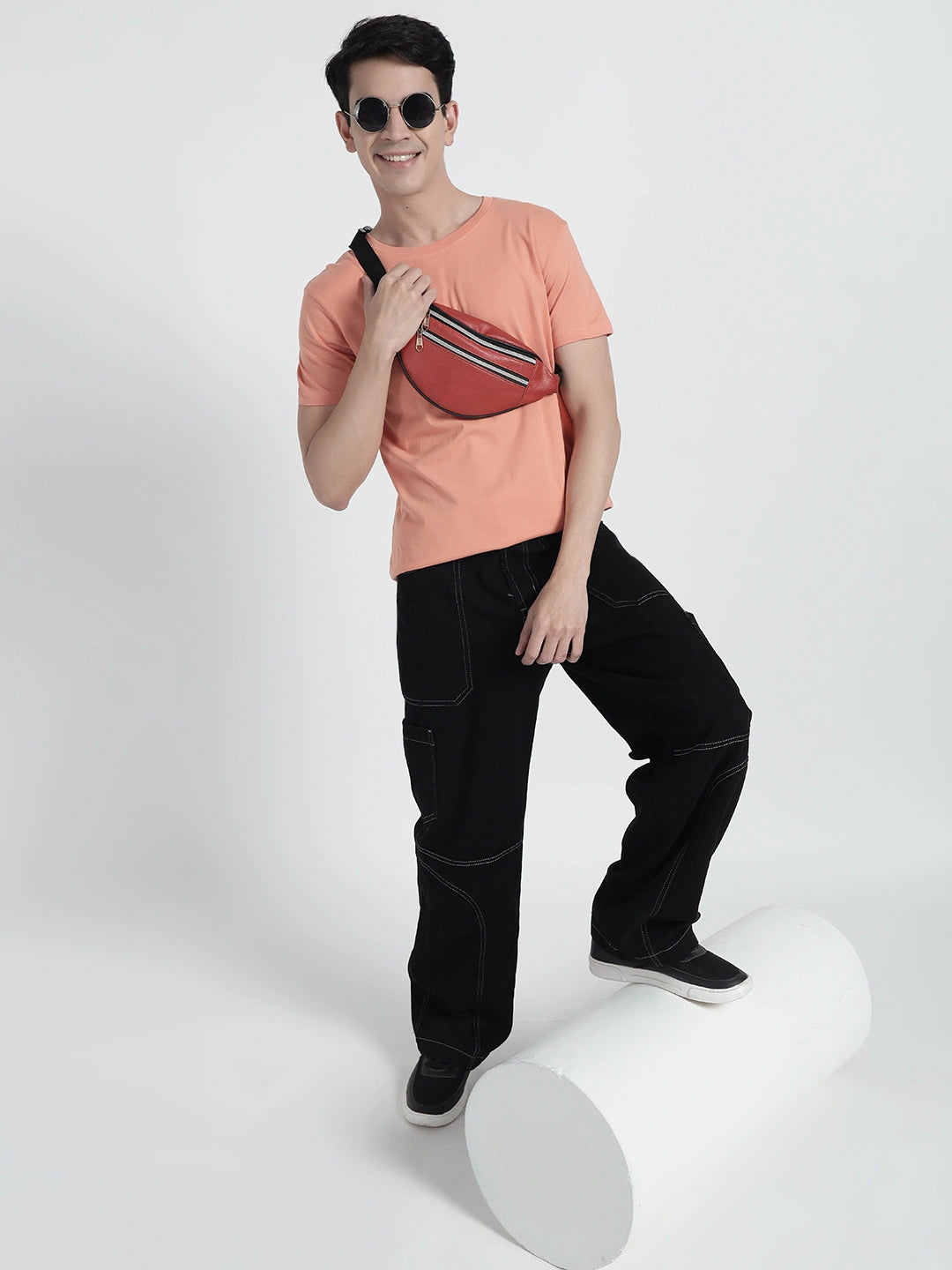 orange plain t-shirt by cartoonpanti india