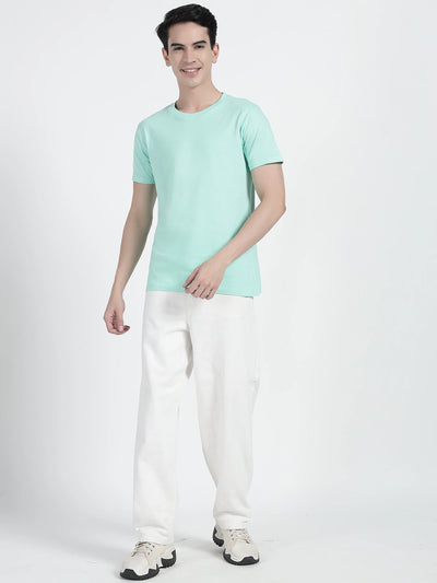 Cyan Plain T-shirt
