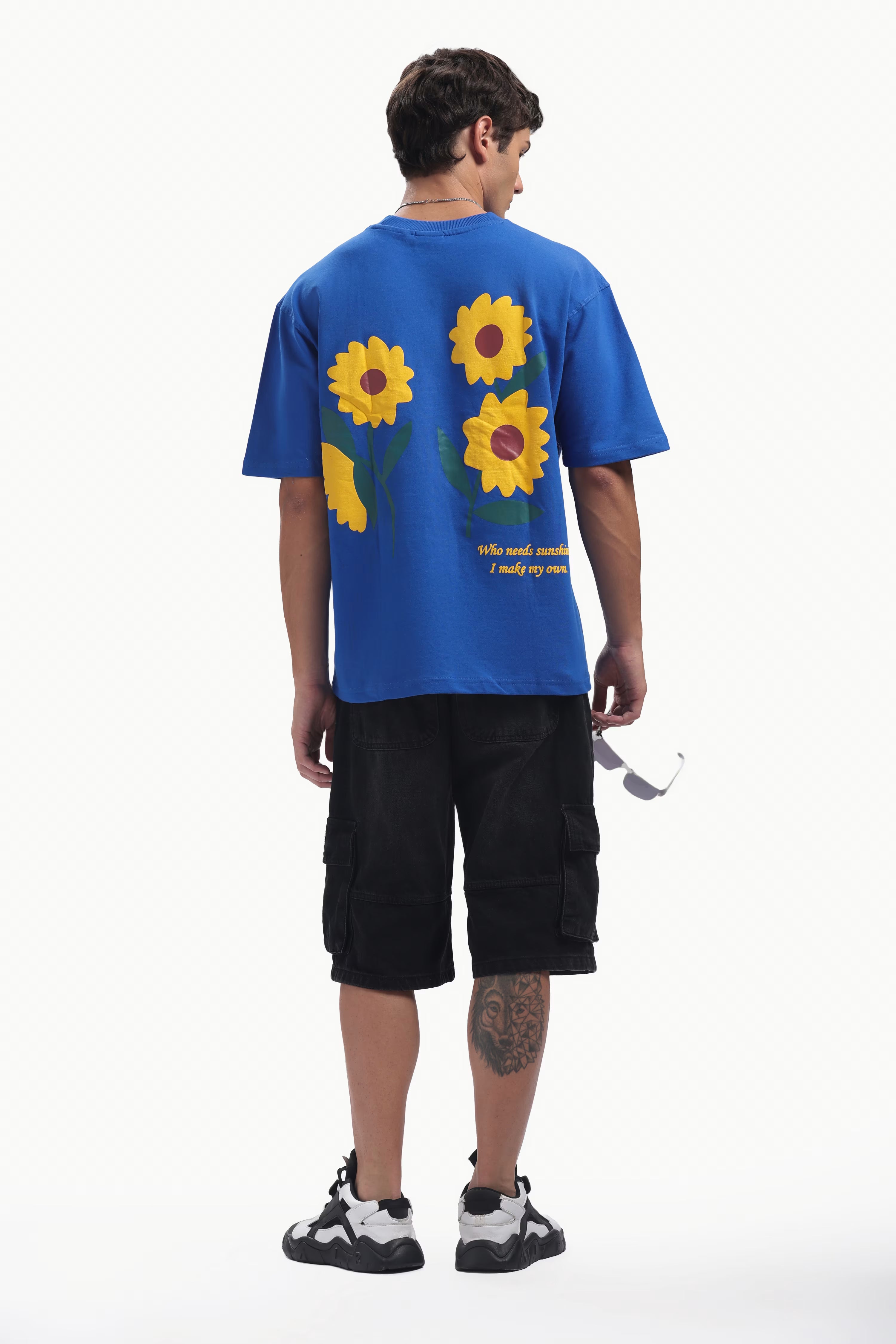 Sunflower Royal blue oversized t-shirt