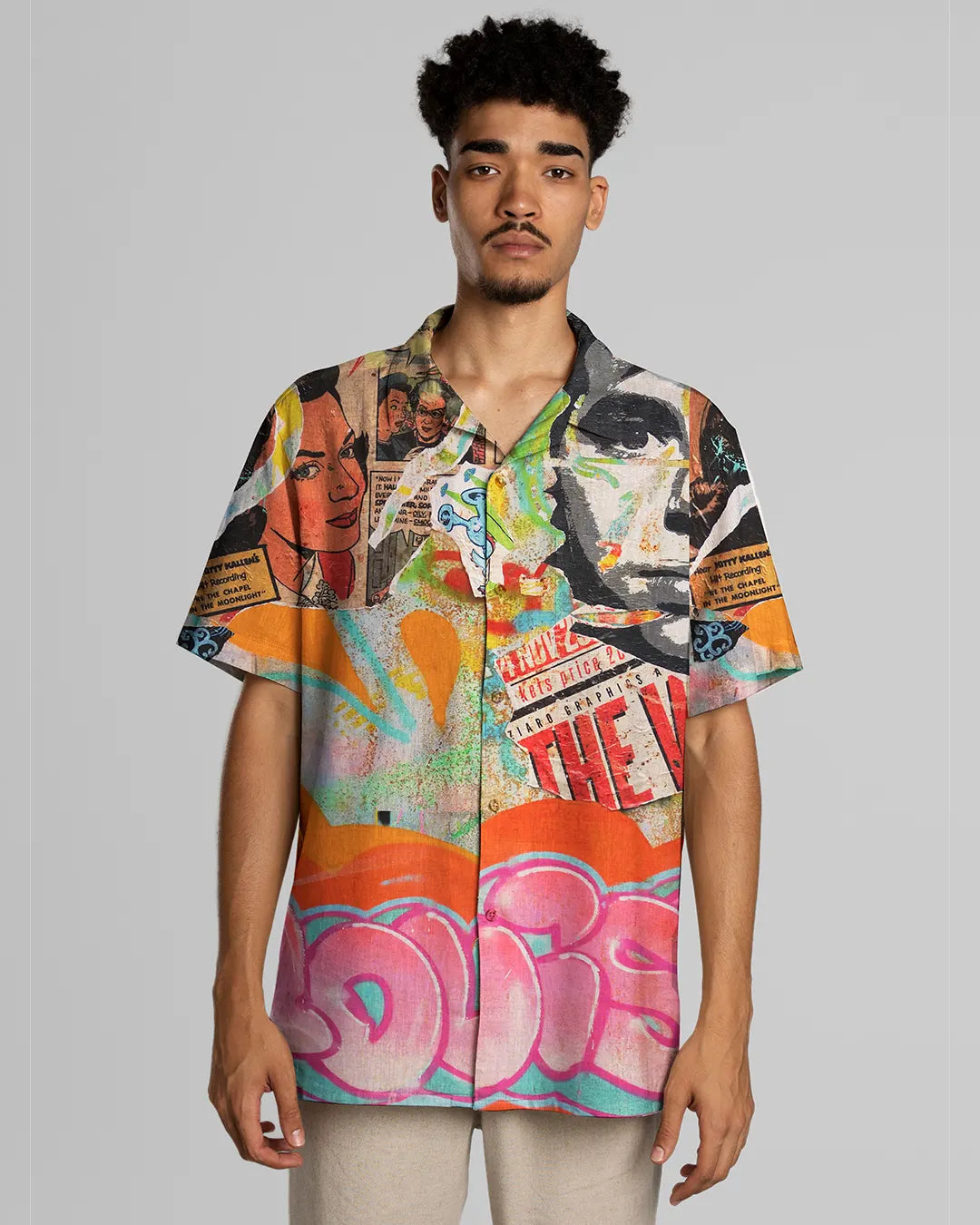 Cool Summer Men Oversized Shirt cartoonpantii