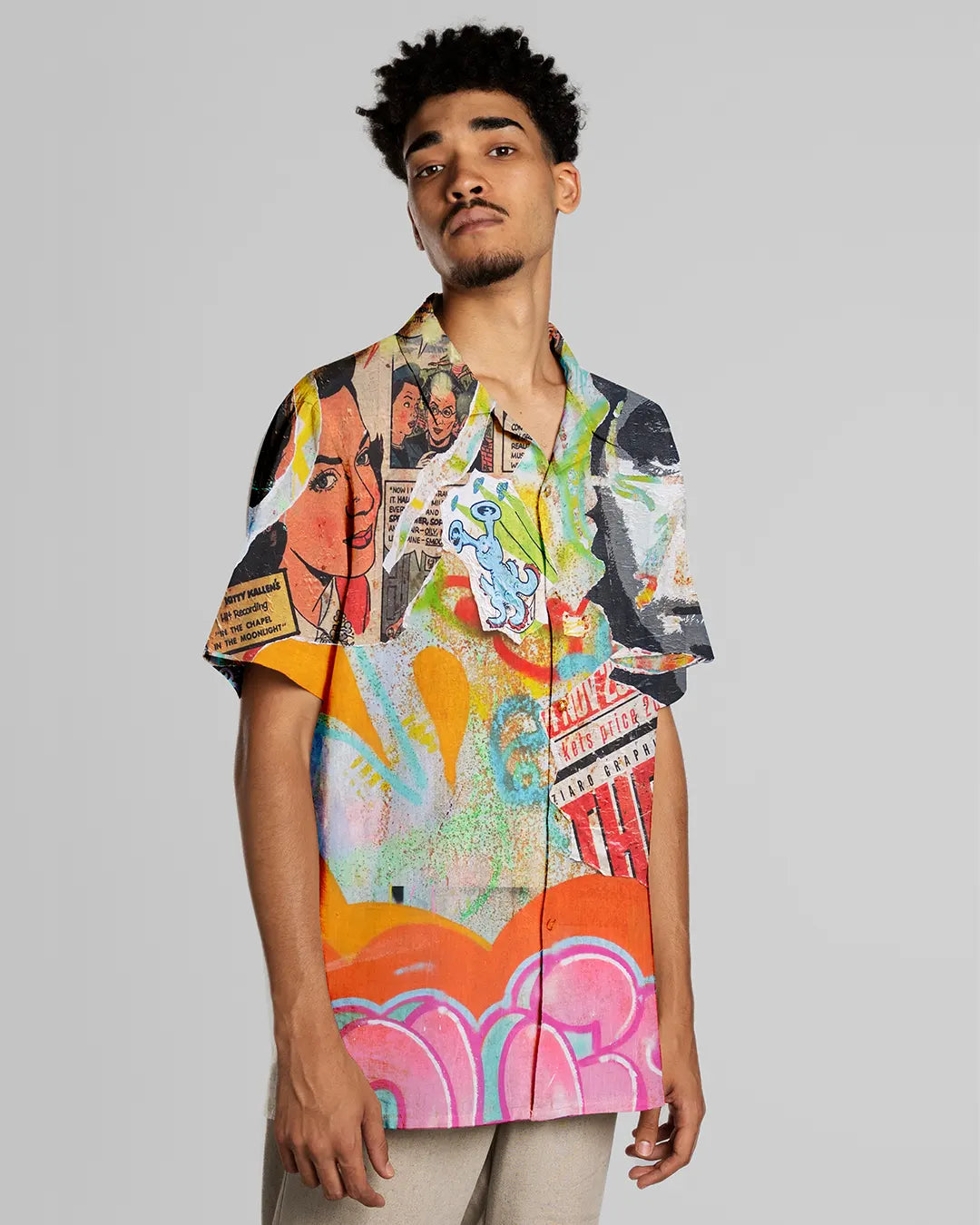 Cool Summer Men Oversized Shirt cartoonpantii