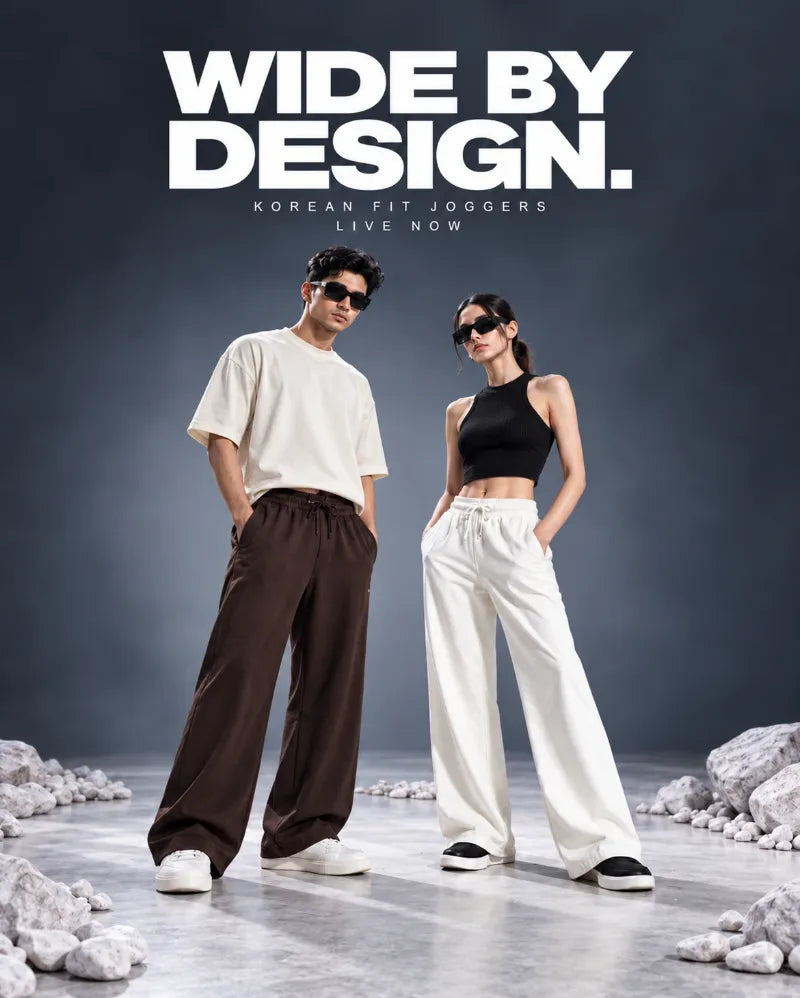 Wide by design – Korean fit joggers, live now