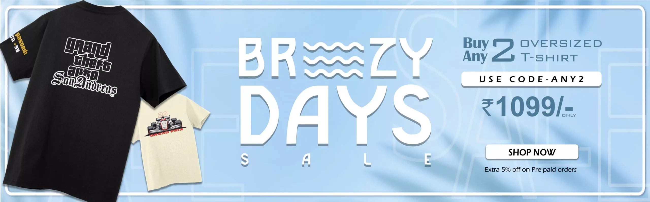 breezy days sale desktop banner